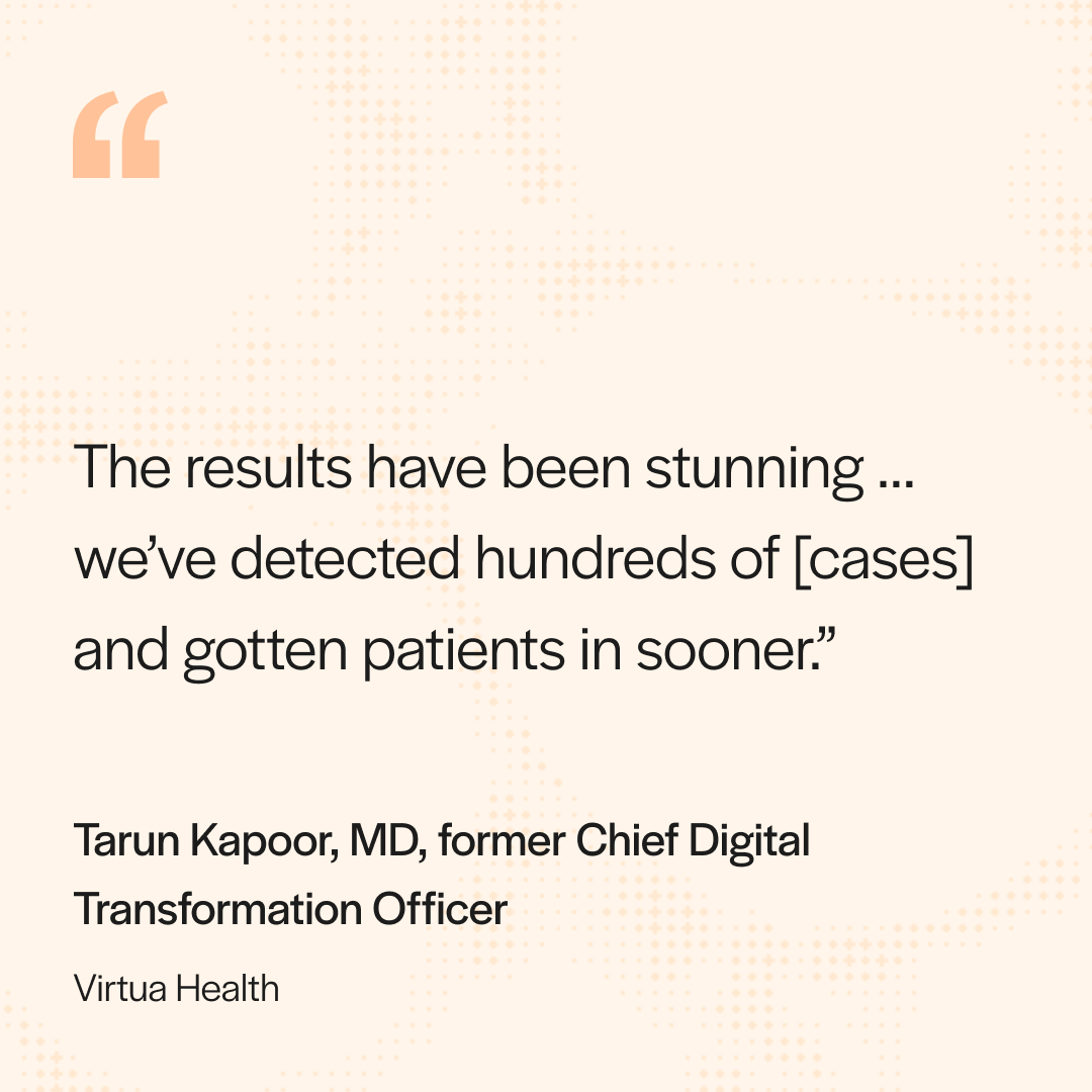 Luma Health's Navigator ensured that over 3,500 patients opted to complete a home test, catching nearly 300 positive results sooner.