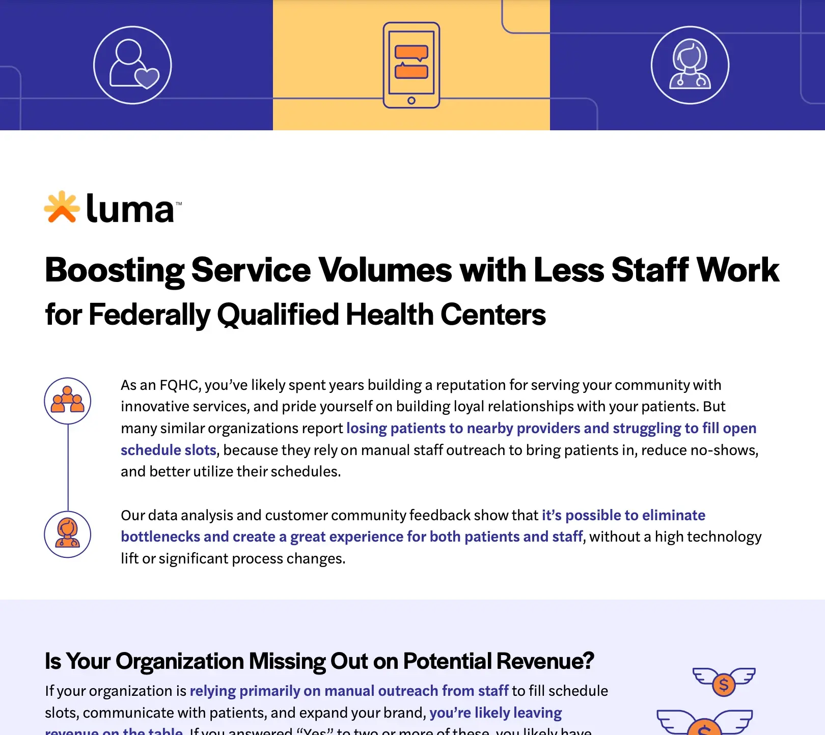 Boosting Service Volumes with Less Staff Work for FQHCs