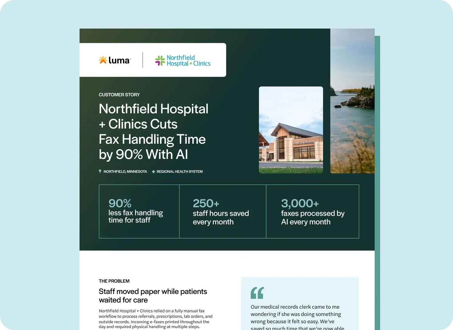 Northfield Hospital + Clinics Cuts Fax Time by 250+ Hours Monthly with AI