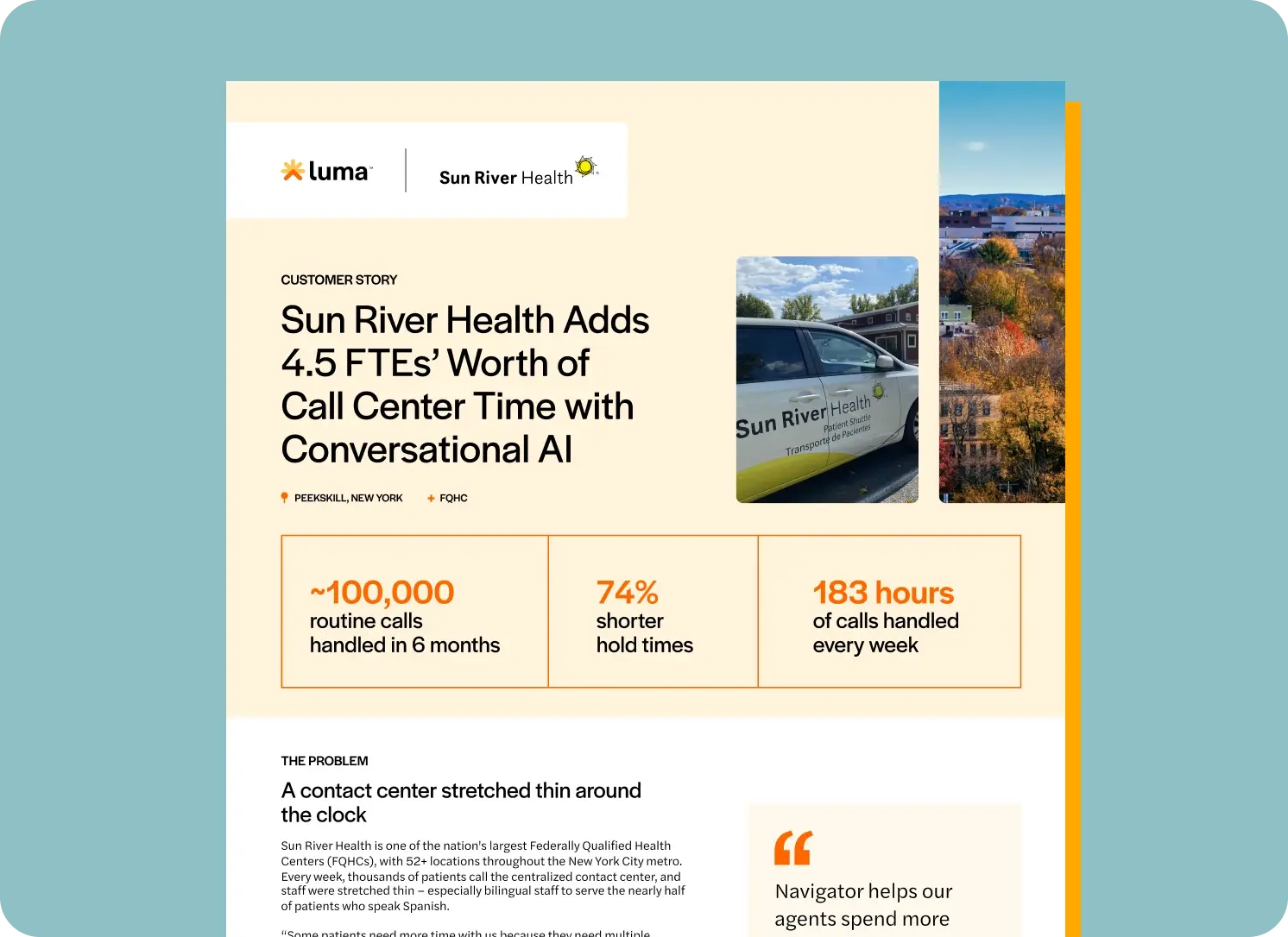 Sun River Health Adds 4.5 FTEs' Worth of Call Center Time with Conversational AI