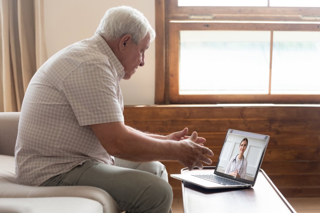 Patient in a televisit