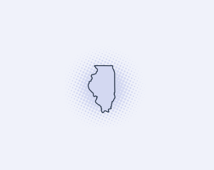 purple state of Illinois