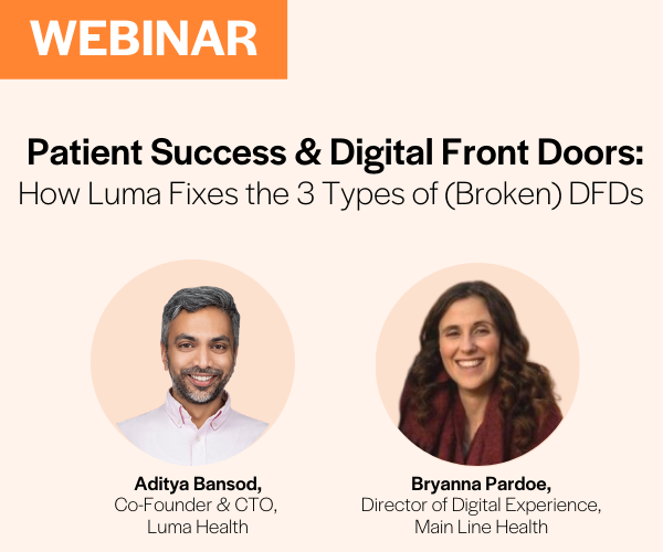 WEBINAR: Patient Success and Digital Front Doors