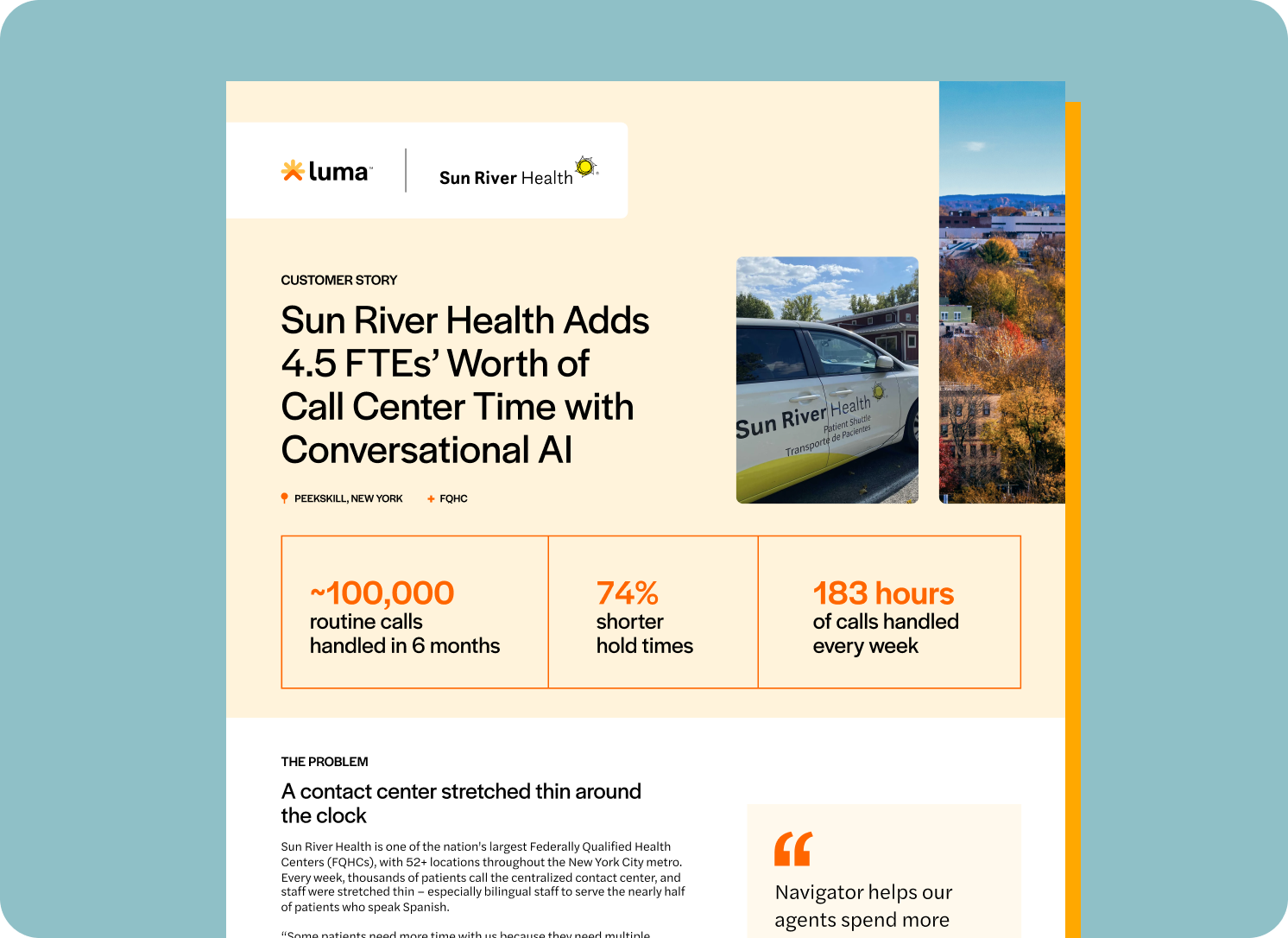 Sun River Health Adds 4.5 FTEs' Worth of Call Center Time with Conversational AI